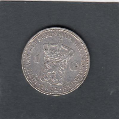 Beschrijving: 1 Gulden WILHELMINA